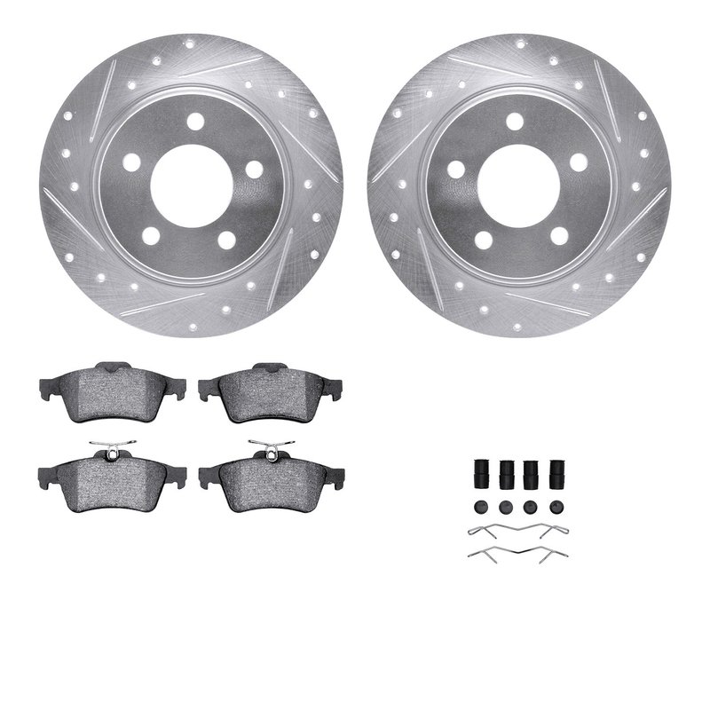 Dynamite Friction 7512-80031 Disc Brake Kit - Rear
