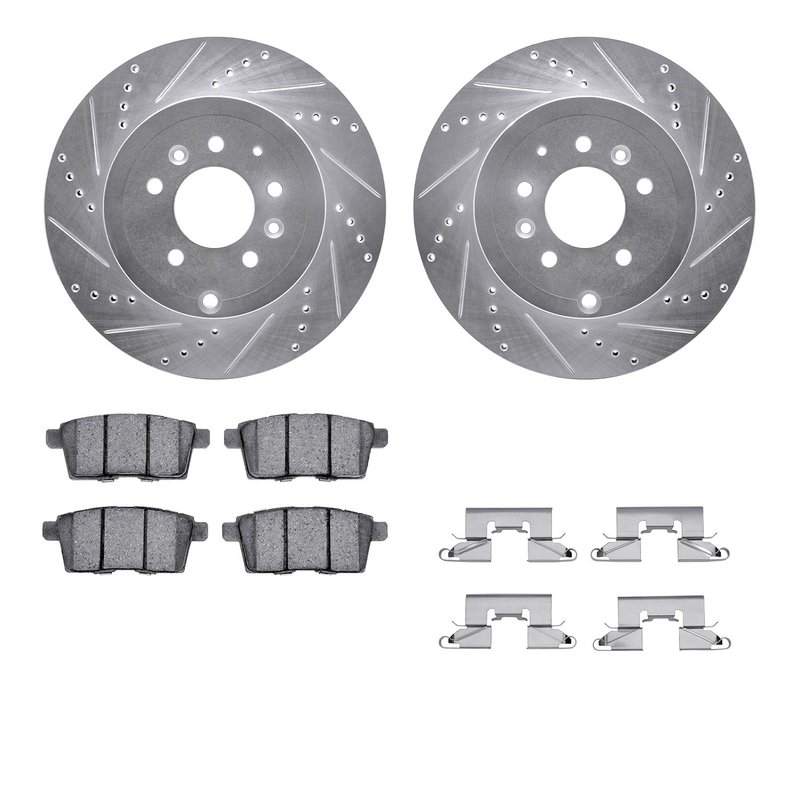 Dynamite Friction 7512-80070 Disc Brake Kit - Rear