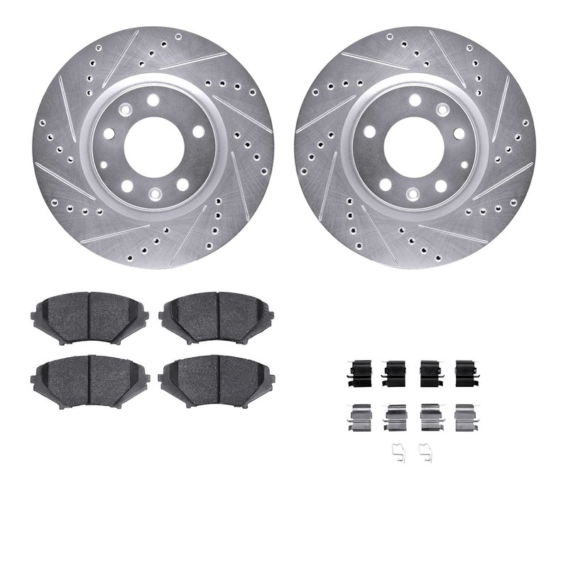 Dynamite Friction 7512-80208 Disc Brake Kit - Front