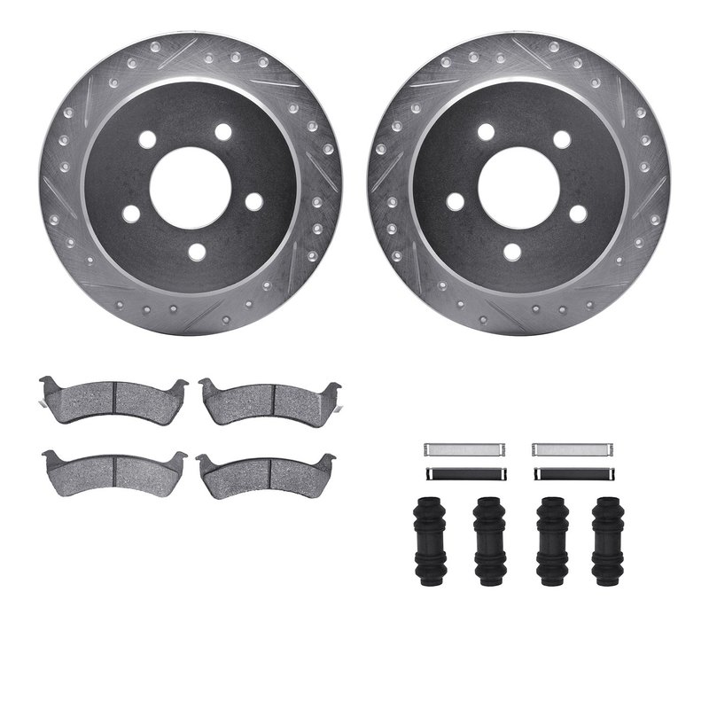 Dynamite Friction 7512-99357 Disc Brake Kit - Rear
