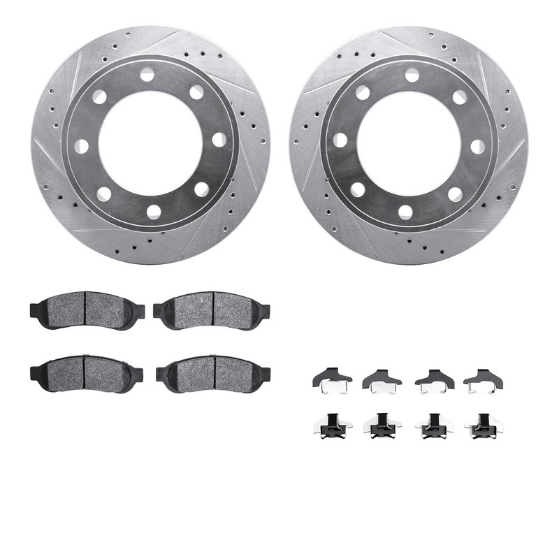 Dynamite Friction 7512-99582 Disc Brake Kit - Rear