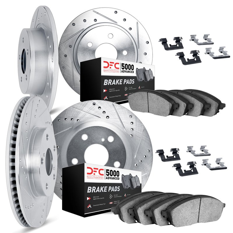 Dynamite Friction 7514-58005 Disc Brake Kit - Front and Rear