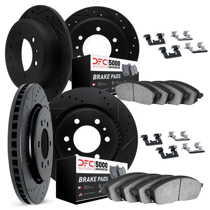 Dynamite Friction 7514-67062 Disc Brake Kit - Front and Rear