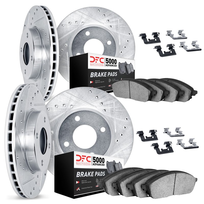 Dynamic Friction 7514-76147 Disc Brake Kit - Front and Rear