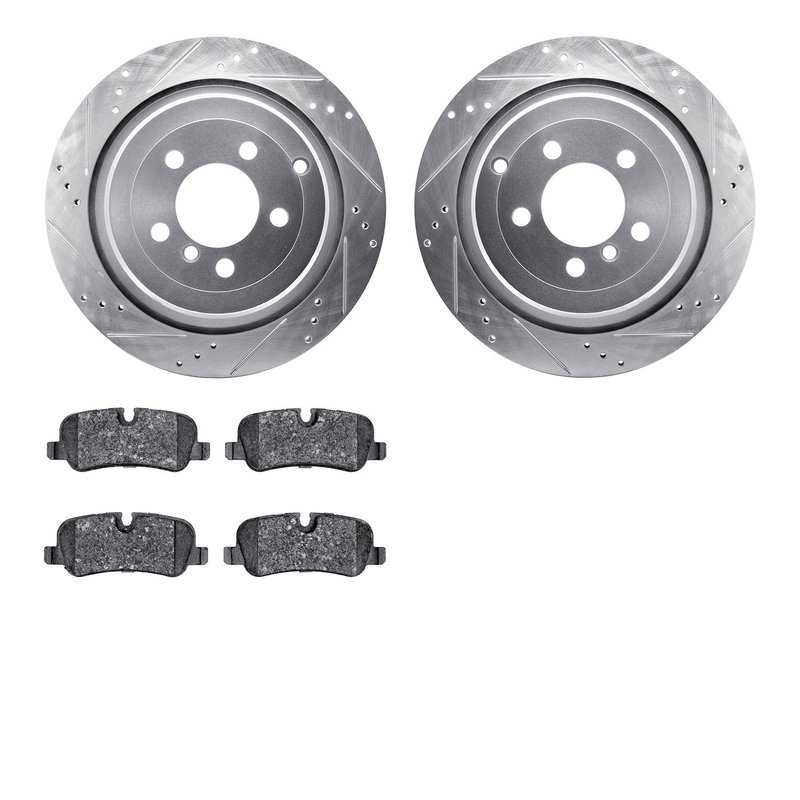 Dynamite Friction 7602-11014 Disc Brake Kit - Rear