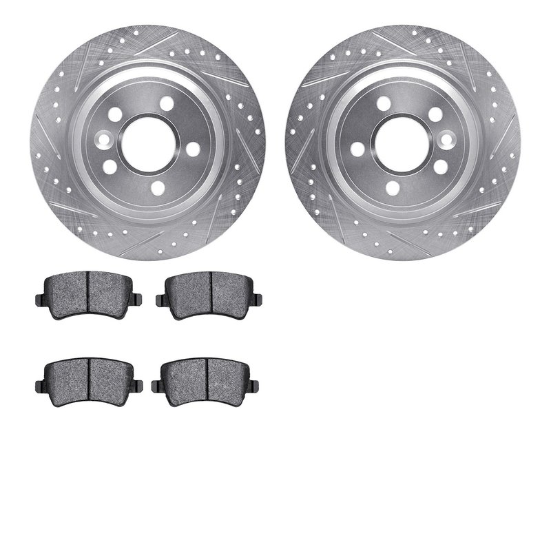 Dynamite Friction 7602-11020 Disc Brake Kit - Rear