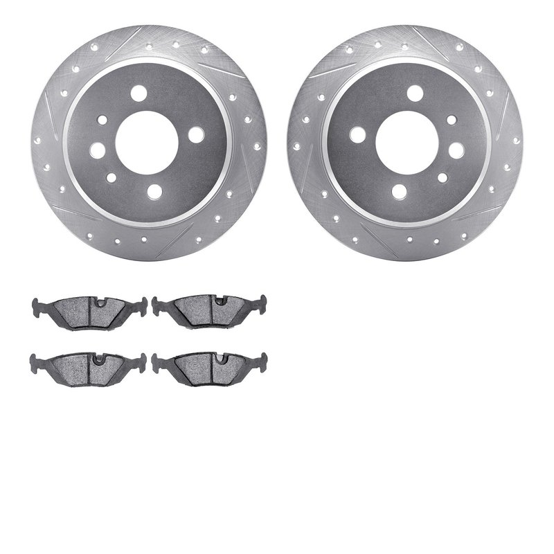 Dynamite Friction 7602-31017 Disc Brake Kit - Rear