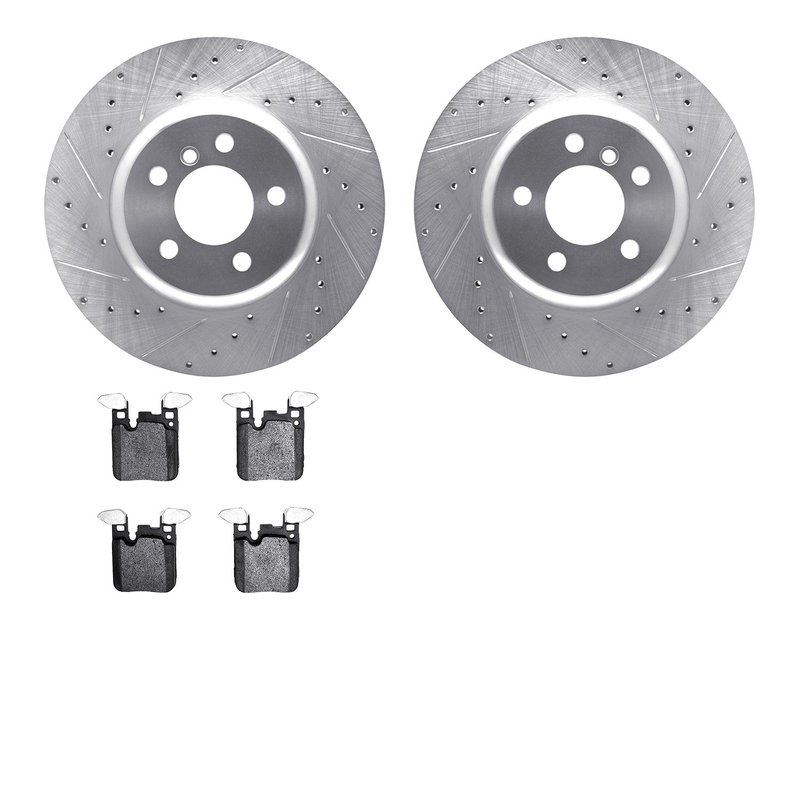 Dynamite Friction 7602-31095 Disc Brake Kit - Rear