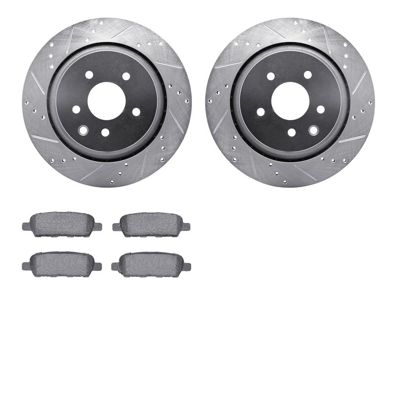 Dynamite Friction 7602-68003 Disc Brake Kit - Rear