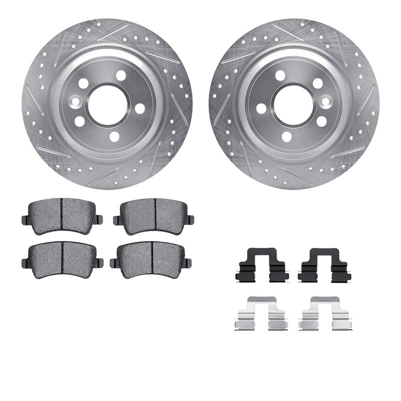 Dynamite Friction 7612-11021 Disc Brake Kit - Rear