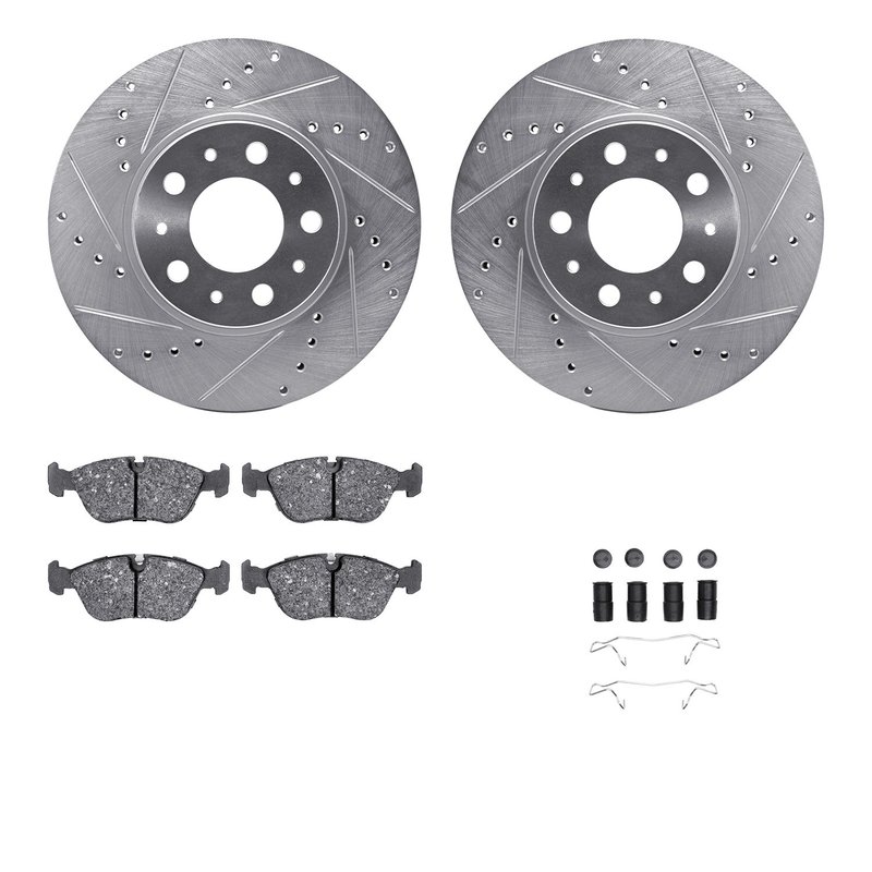 Dynamic Friction 7612-27022 Disc Brake Kit - Front