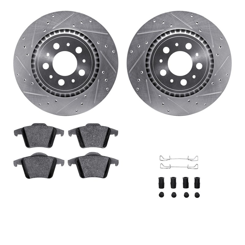 Dynamite Friction 7612-27044 Disc Brake Kit - Rear