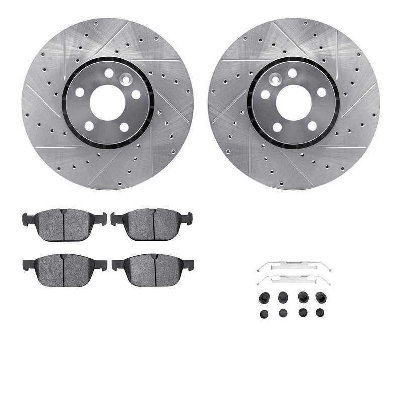 Dynamite Friction 7612-27047 Disc Brake Kit - Front