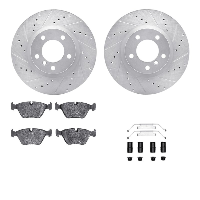 Dynamic Friction 7612-31034 Disc Brake Kit - Front