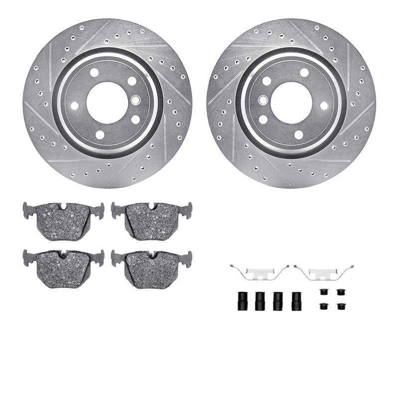 Dynamite Friction 7612-31038 Disc Brake Kit - Rear