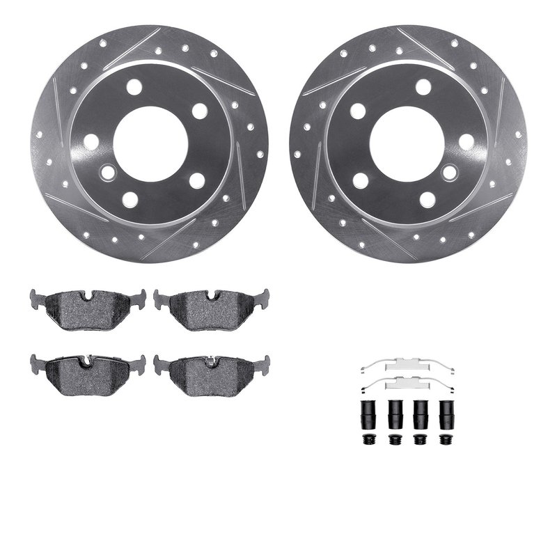 Dynamite Friction 7612-31042 Disc Brake Kit - Rear