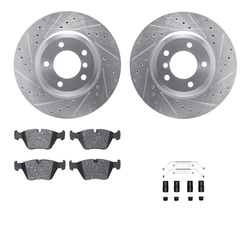 Dynamite Friction 7612-31045 Disc Brake Kit - Front
