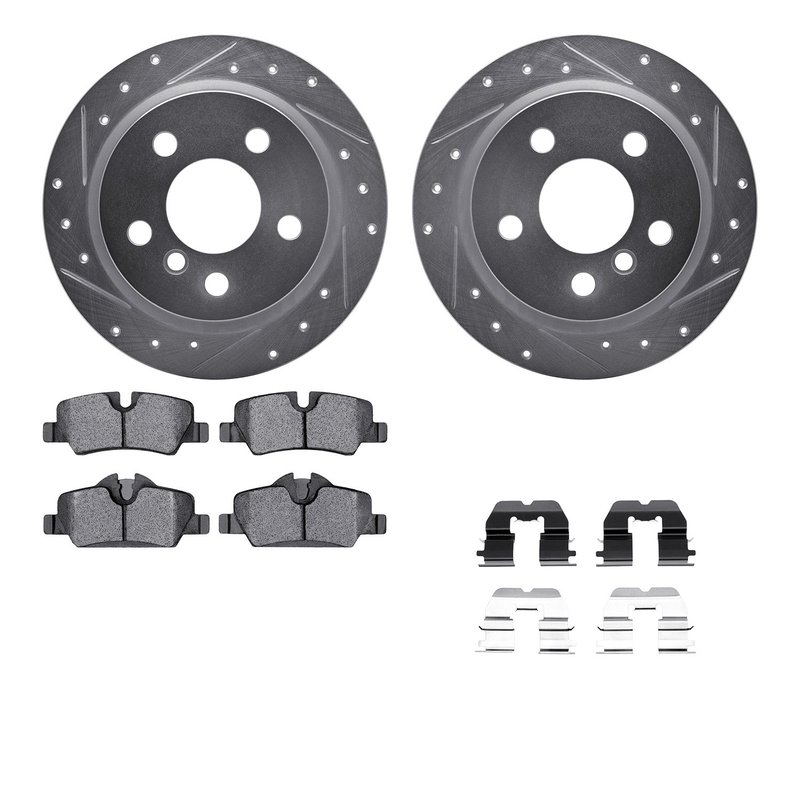 Dynamite Friction 7612-32012 Disc Brake Kit - Rear