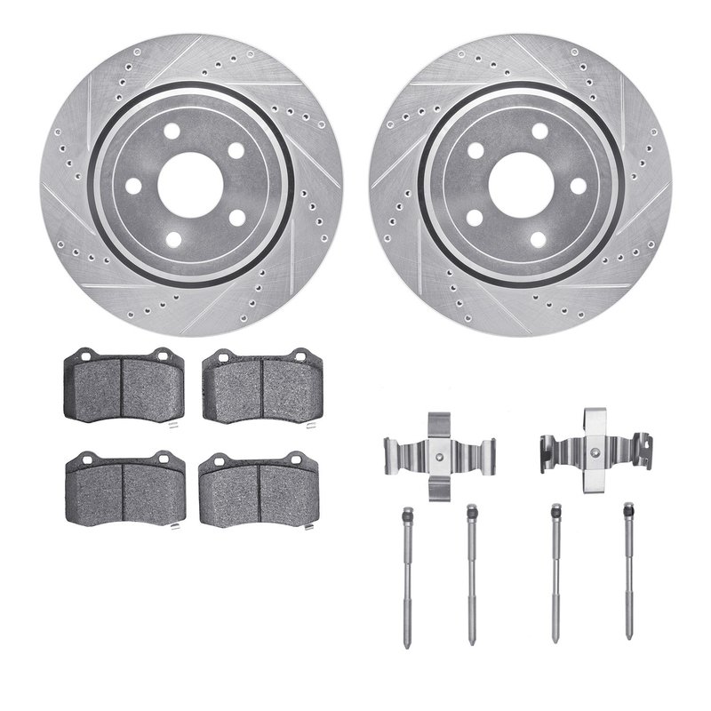 Dynamite Friction 7612-42006 Disc Brake Kit - Rear