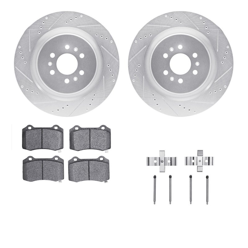 Dynamite Friction 7612-46005 Disc Brake Kit - Rear