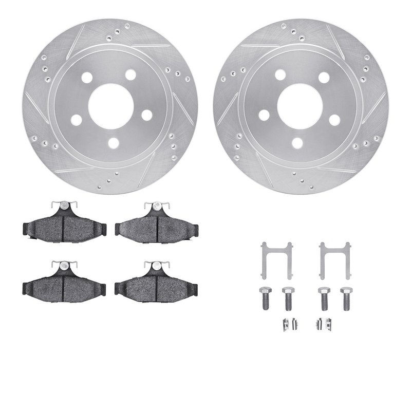 Dynamite Friction 7612-47001 Disc Brake Kit - Rear