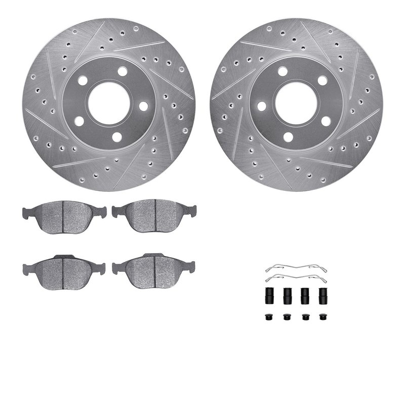 Dynamite Friction 7612-54025 Disc Brake Kit - Front