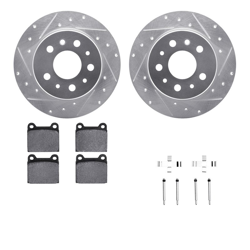 Dynamite Friction 7612-63008 Disc Brake Kit - Rear