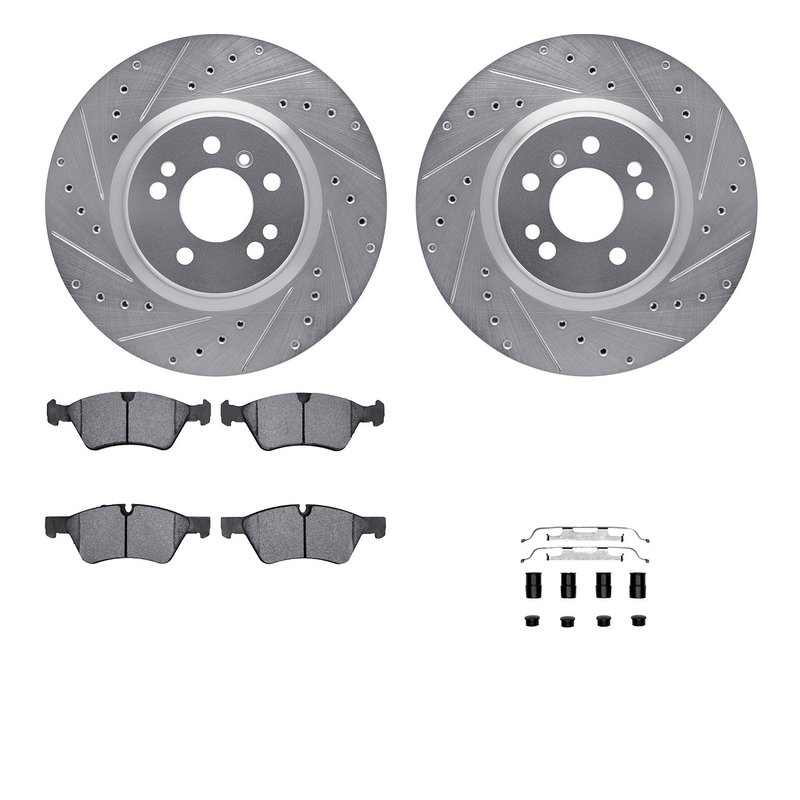 Dynamite Friction 7612-63080 Disc Brake Kit - Front