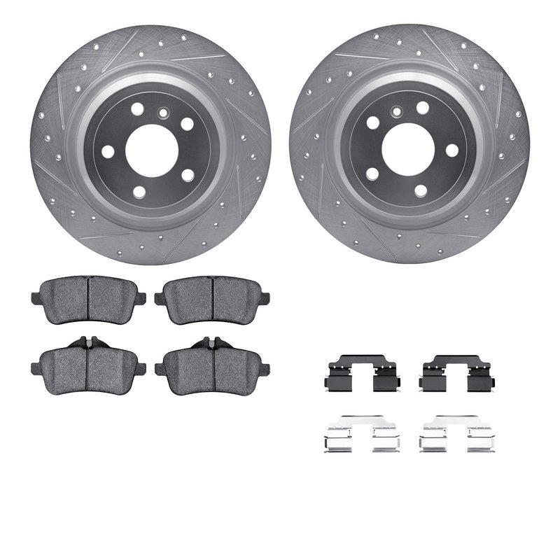 Dynamite Friction 7612-63087 Disc Brake Kit - Rear