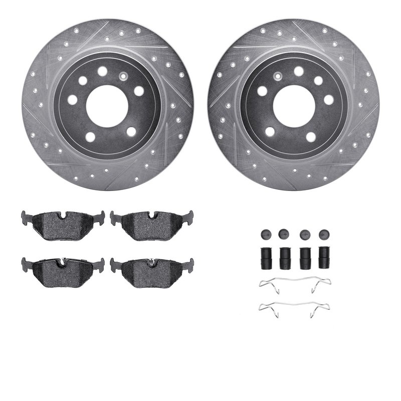 Dynamite Friction 7612-65006 Disc Brake Kit - Rear