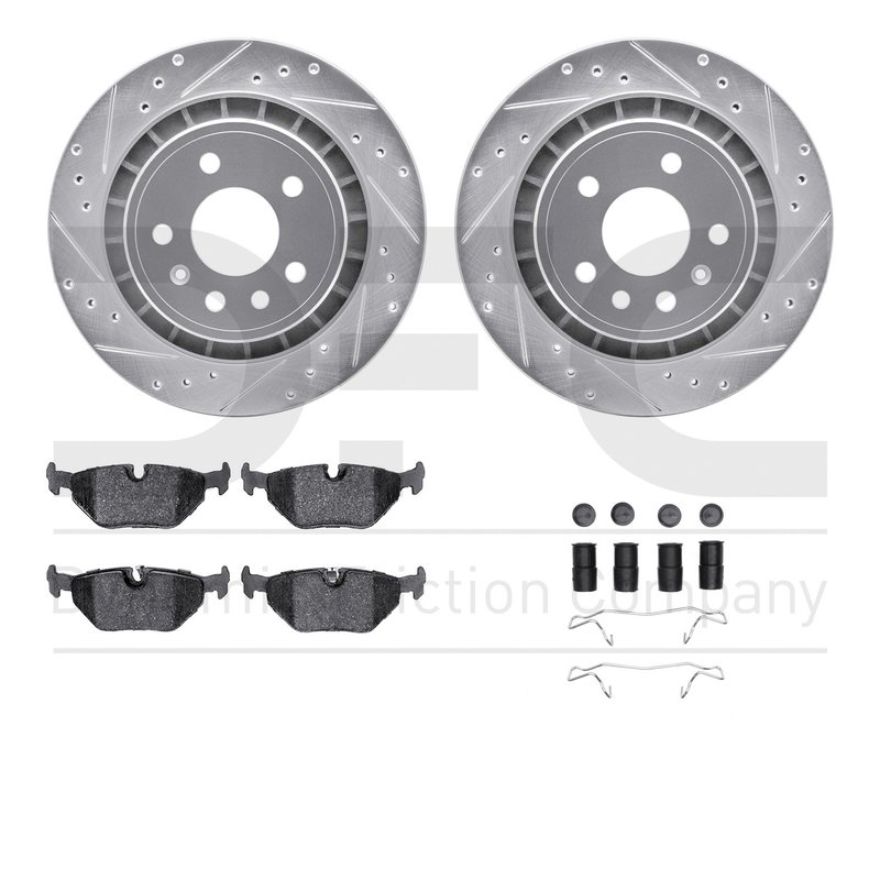 Dynamite Friction 7612-65008 Disc Brake Kit - Rear