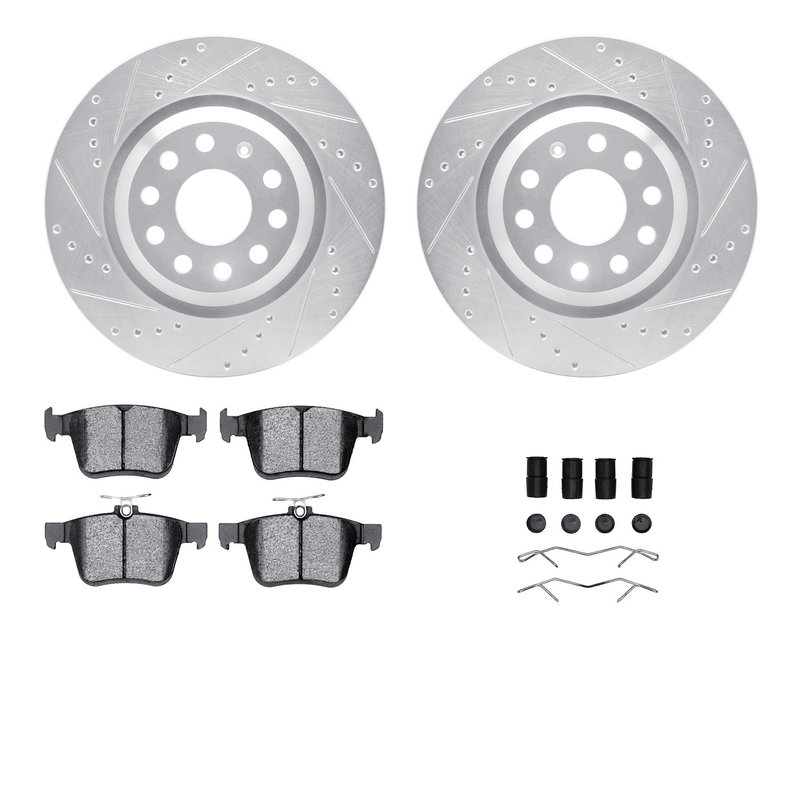 Dynamite Friction 7612-74036 Disc Brake Kit - Rear