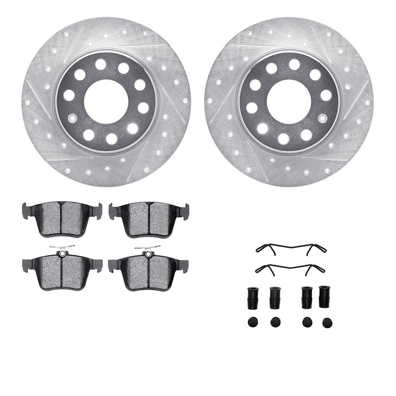 Dynamite Friction 7612-74059 Disc Brake Kit - Rear