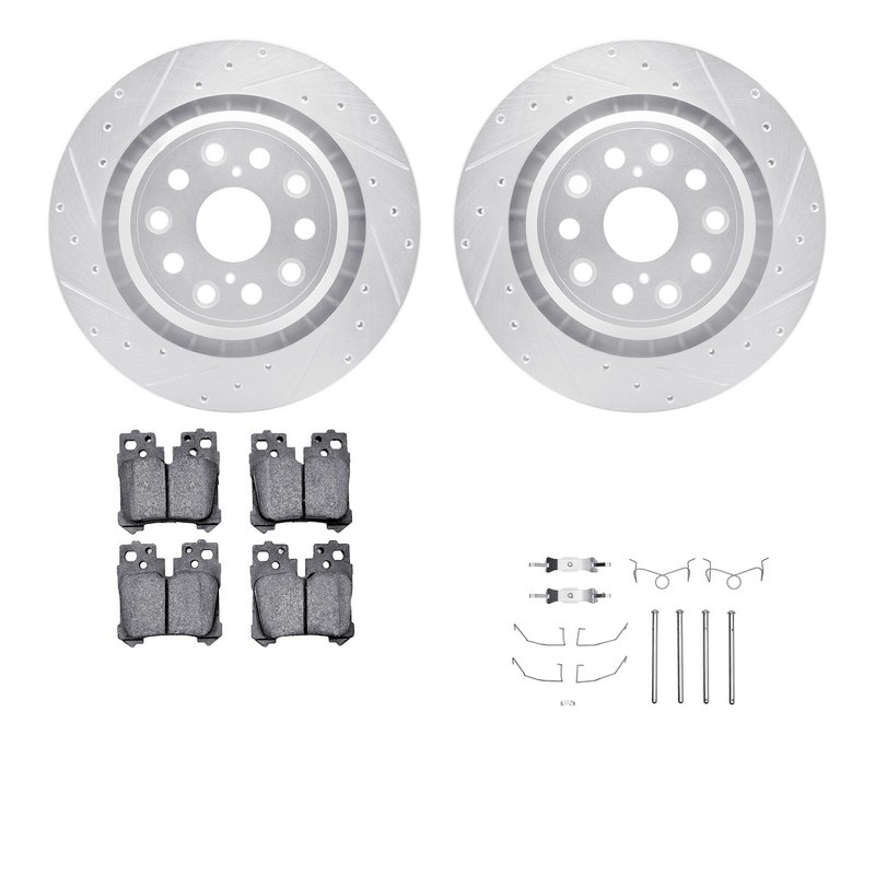 Dynamite Friction 7612-75004 Disc Brake Kit - Rear