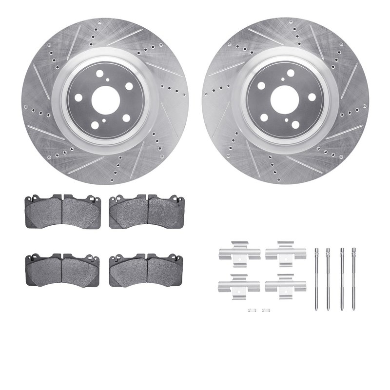 Dynamic Friction 7612-75008 Disc Brake Kit - Front