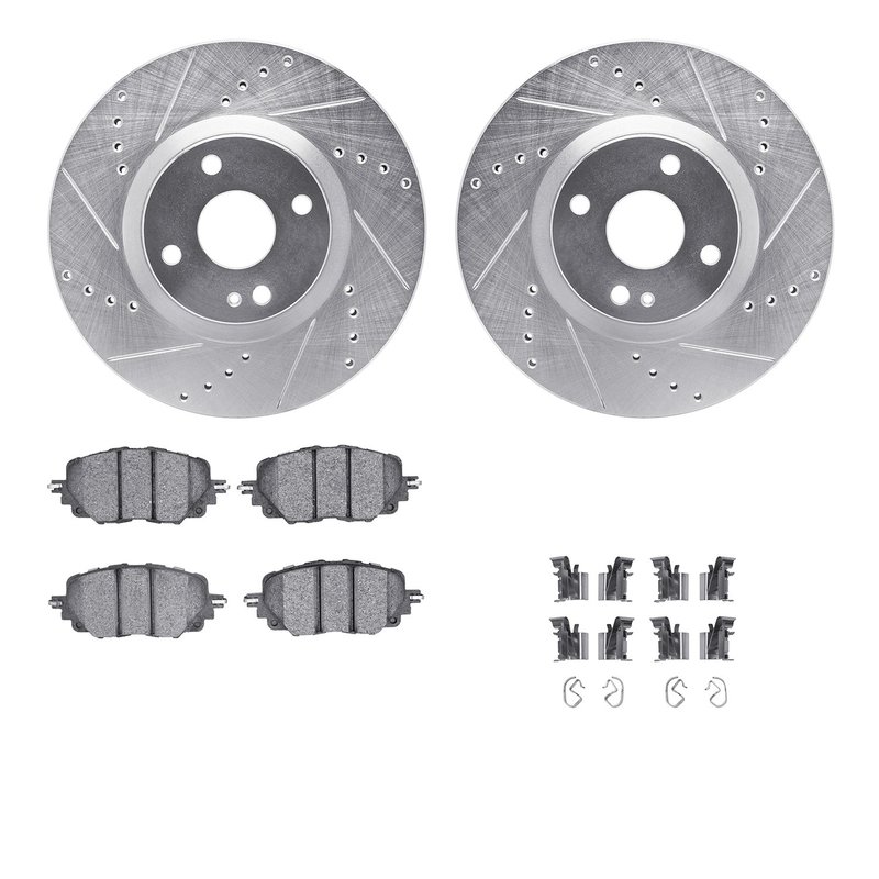 Dynamic Friction 7612-80008 Disc Brake Kit - Front