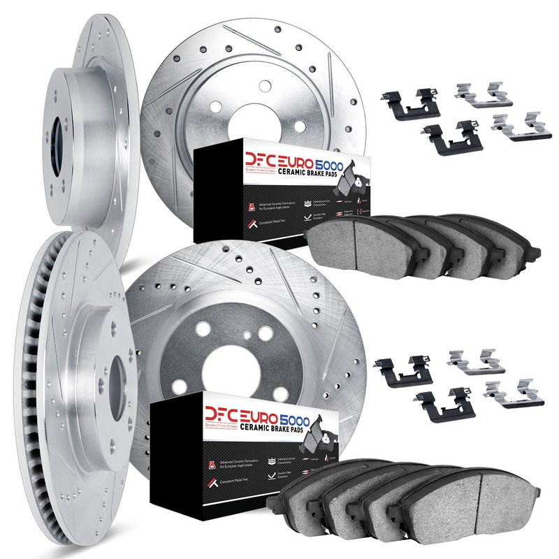 Dynamite Friction 7614-27004 Disc Brake Kit - Front and Rear
