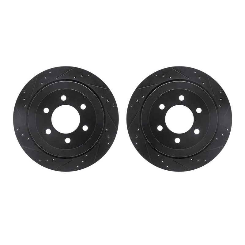 Dynamite Friction 8002-54206 Disc Brake Rotor Set - Rear