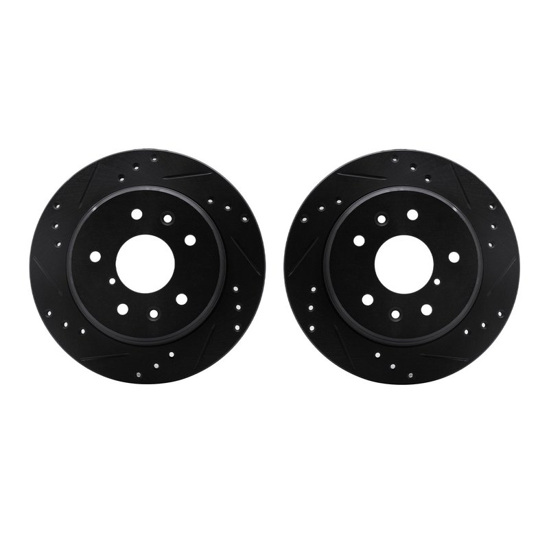 Dynamic Friction 8002-80080 Disc Brake Rotor Set - Rear