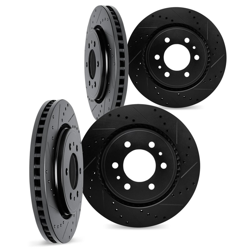 Dynamite Friction 8004-48055 Disc Brake Rotor Set - Front and Rear