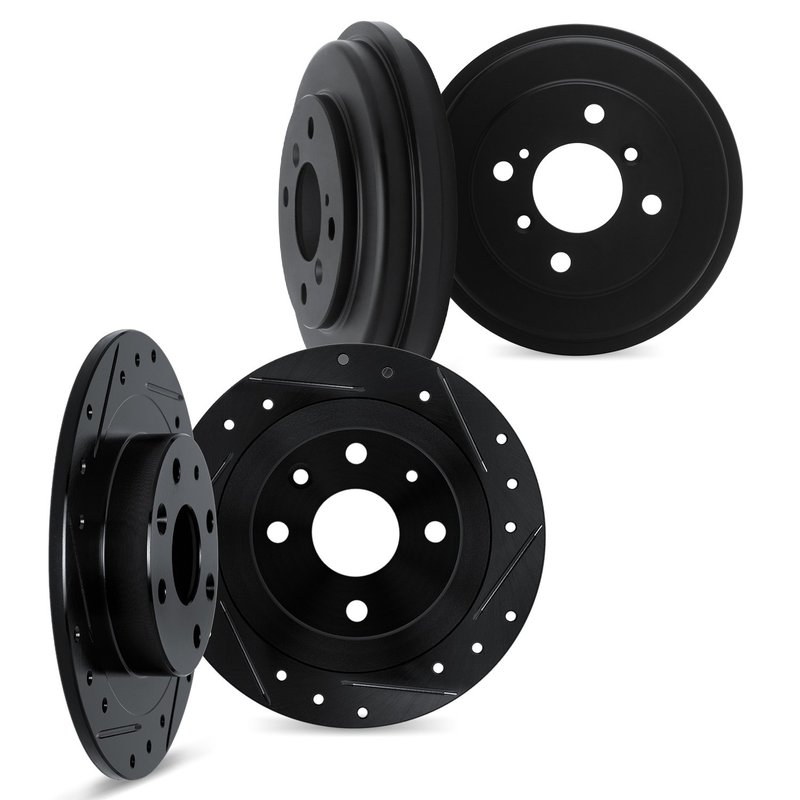 Dynamite Friction 8004-76077 Disc Brake Kit - Front and Rear
