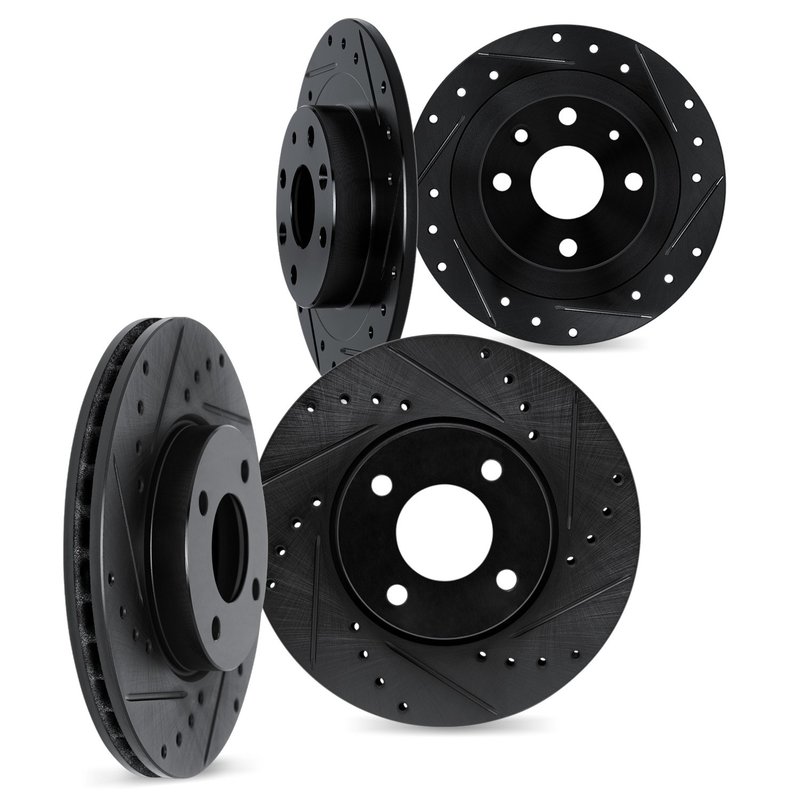 Dynamite Friction 8004-76111 Disc Brake Rotor Set - Front and Rear