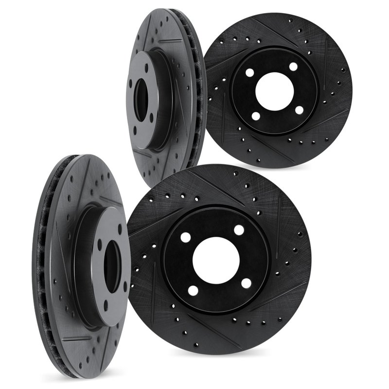 Dynamite Friction 8004-76115 Disc Brake Rotor Set - Front and Rear