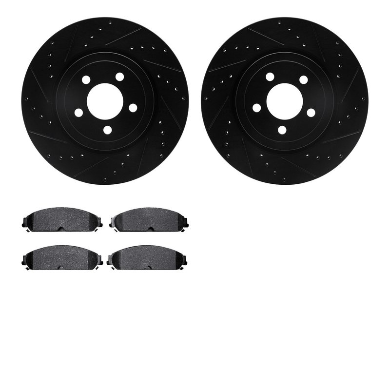 Dynamite Friction 8202-39025 Disc Brake Kit - Front