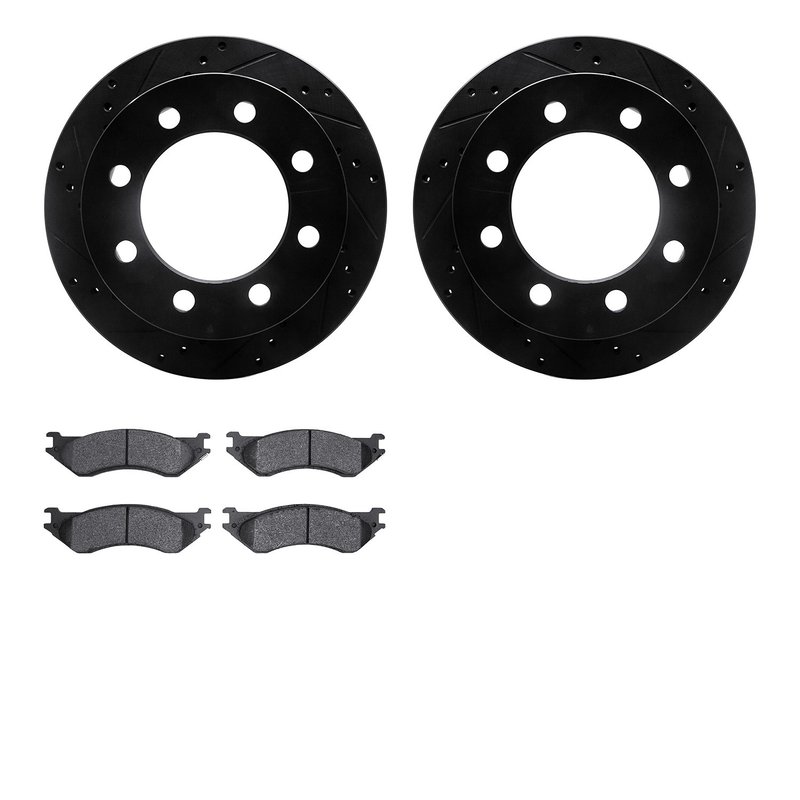 Dynamite Friction 8202-40121 Disc Brake Kit - Rear
