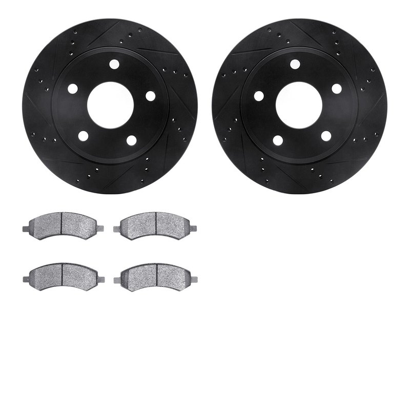 Dynamite Friction 8202-40135 Disc Brake Kit - Front