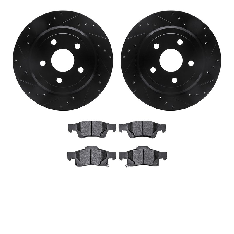 Dynamite Friction 8202-42003 Disc Brake Kit - Rear