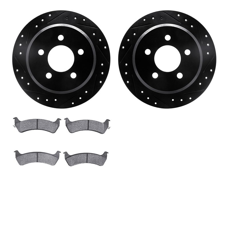 Dynamite Friction 8202-42040 Disc Brake Kit - Rear
