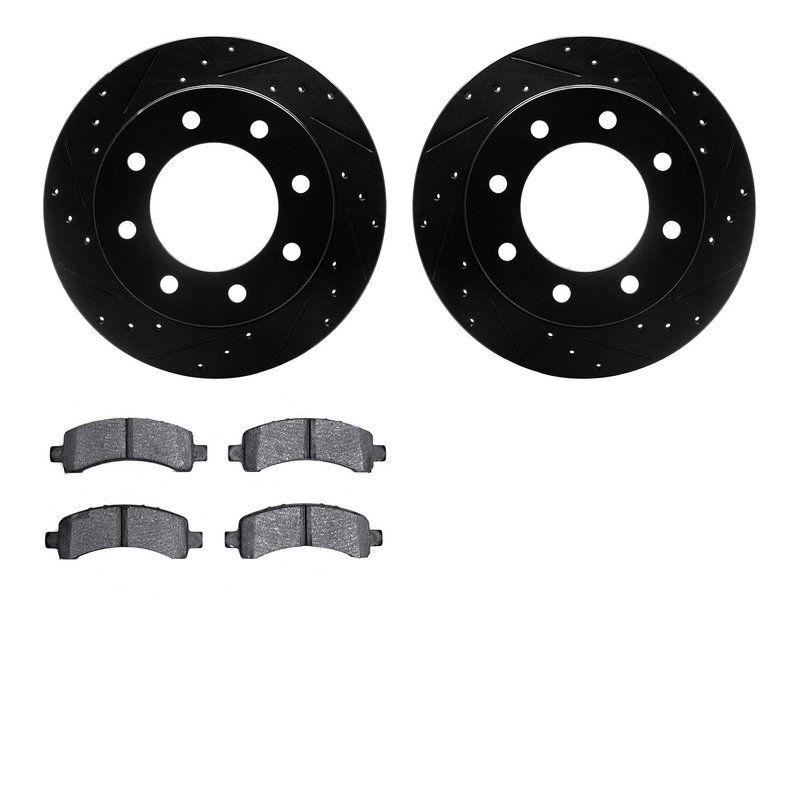Dynamite Friction 8202-48022 Disc Brake Kit - Rear