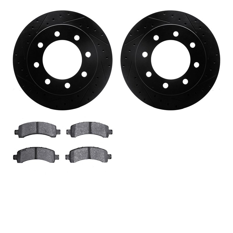 Dynamite Friction 8202-48032 Disc Brake Kit - Rear